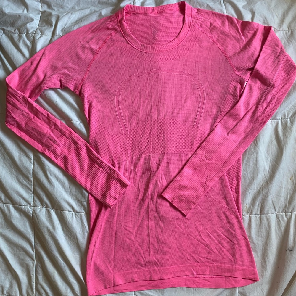 Pink Lululemon Long-sleeve